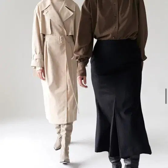 [BUNJANG] Mohan Black Flare Long Skirt / 모한 블랙 플레어 스커트