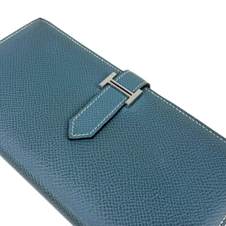 [BUNJANG] Hermès Béarn Long Wallet - Blue Leather / [정품] 에르메스 베안 장지갑 씨엘 블루