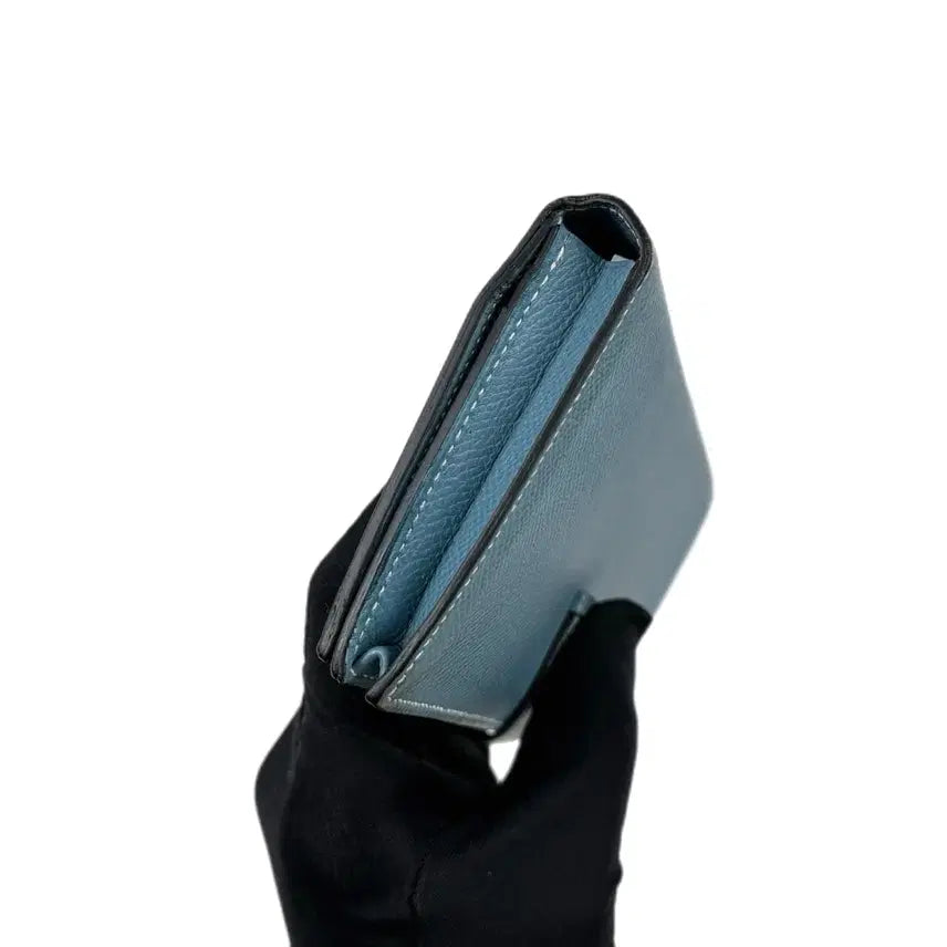 [BUNJANG] Hermès Béarn Long Wallet - Blue Leather / [정품] 에르메스 베안 장지갑 씨엘 블루
