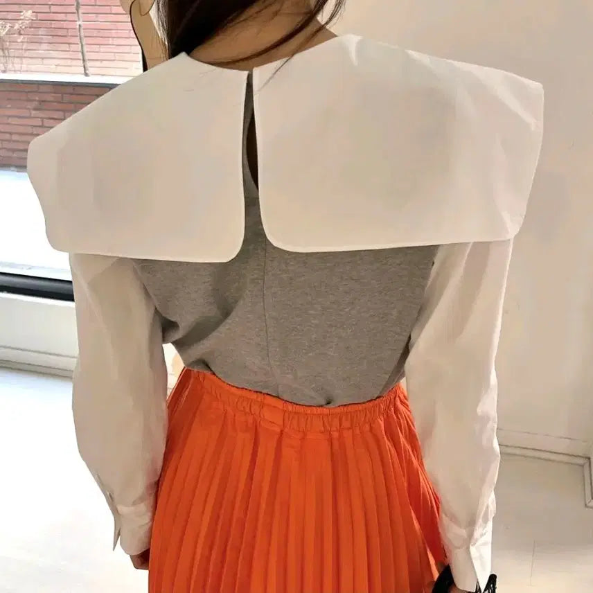 [BUNJANG] Unique Hands Sailor Blouse / 오프 더블 세일러 블라우스