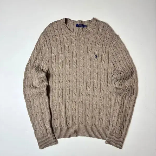 [BUNJANG] Polo Ralph Lauren Signature Cable Knit Sweater / 폴로 랄프로렌 시그니처 신형 꽈배기 니트 PN8070