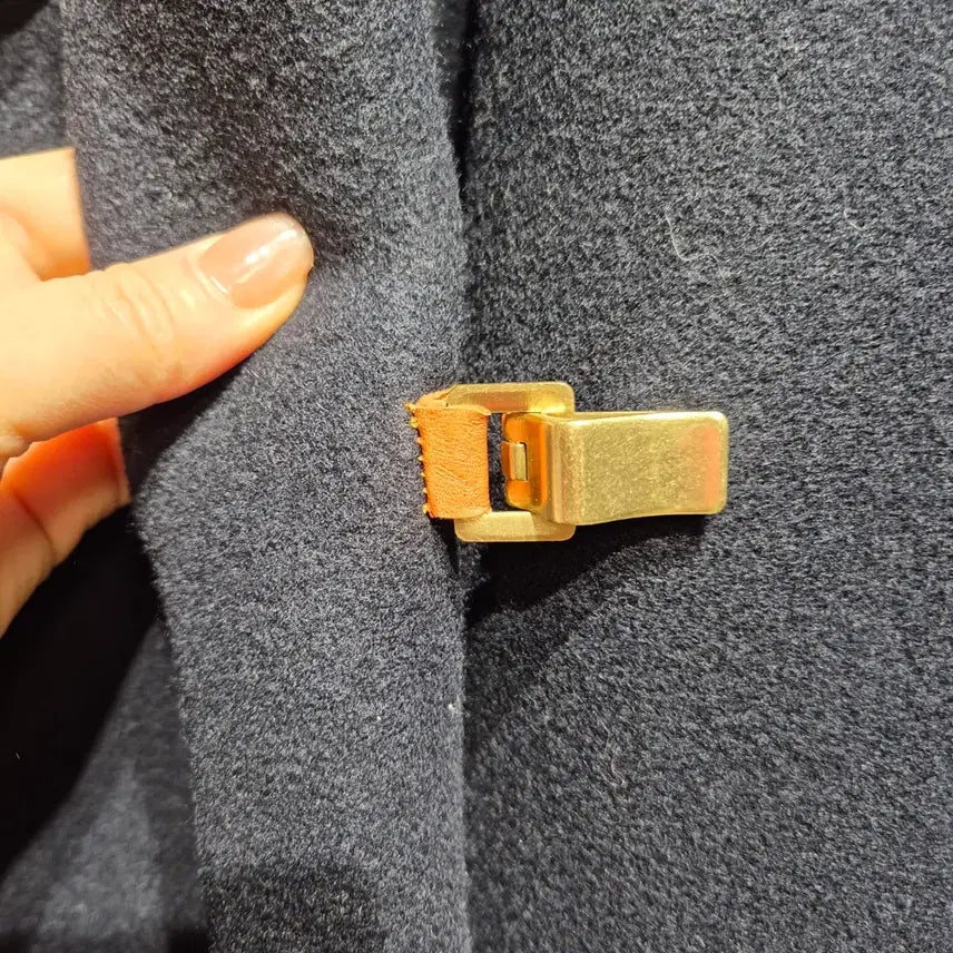 [BUNJANG] Anne Klein Navy Long Coat / 앤클라인 네이비 롱 코트