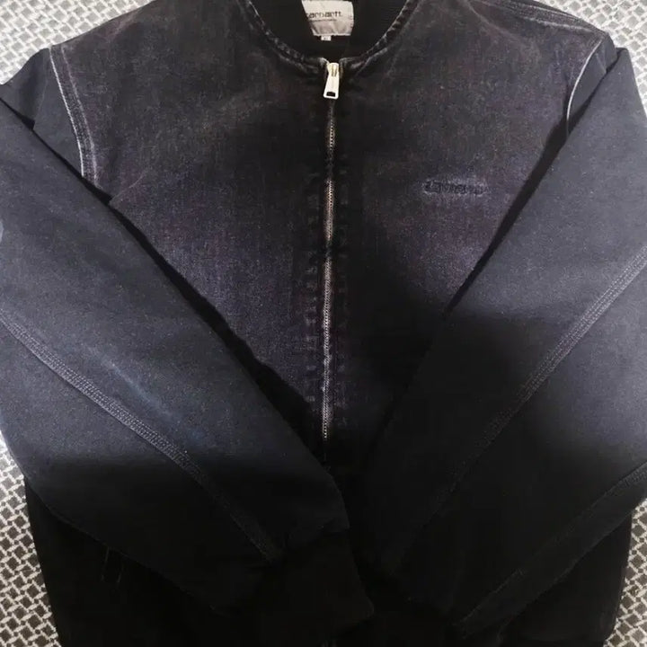 [BUNJANG] Carhartt WIP Maitland Denim Bomber Jacket / 칼하트 WIP 오가닉 코튼 메이틀랜드 데님 팍손 봄버 블랙 스톤 워시드