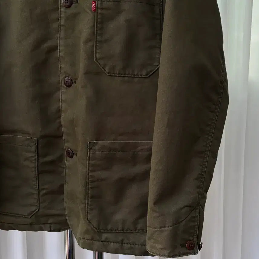 [BUNJANG] Levi's Waxed Olive Engineer Work Jacket / [L]리바이스 Levi's 왁스 올리브 엔지니어 워크 자켓