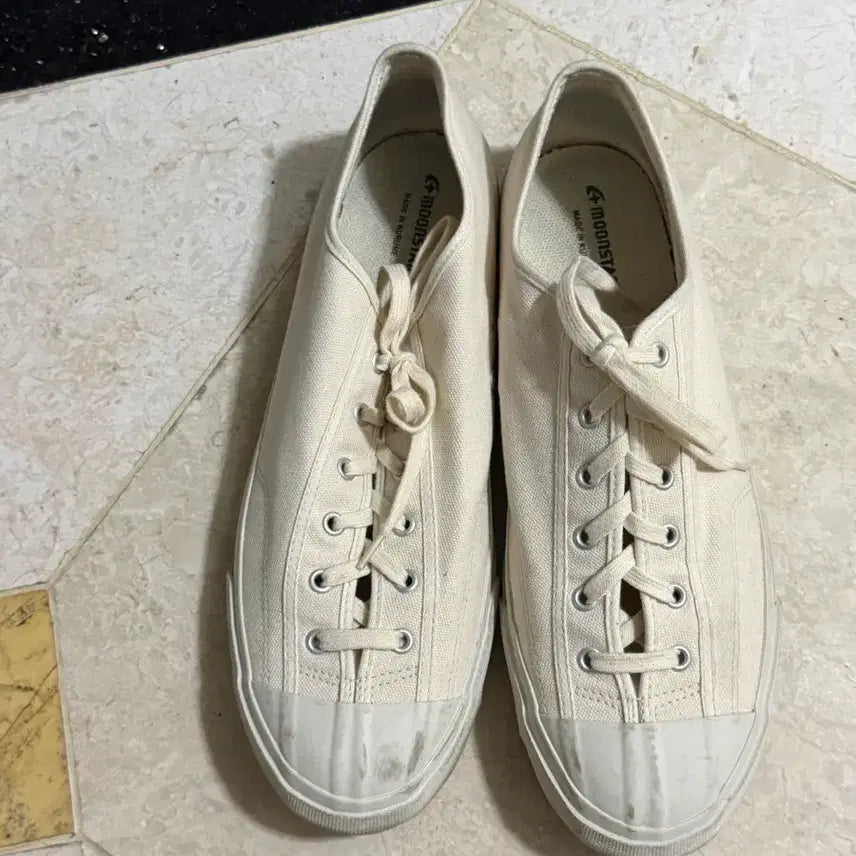 [BUNJANG] Moonstar Jim Classic Ivory Sneakers / 문스타 짐클래식 280