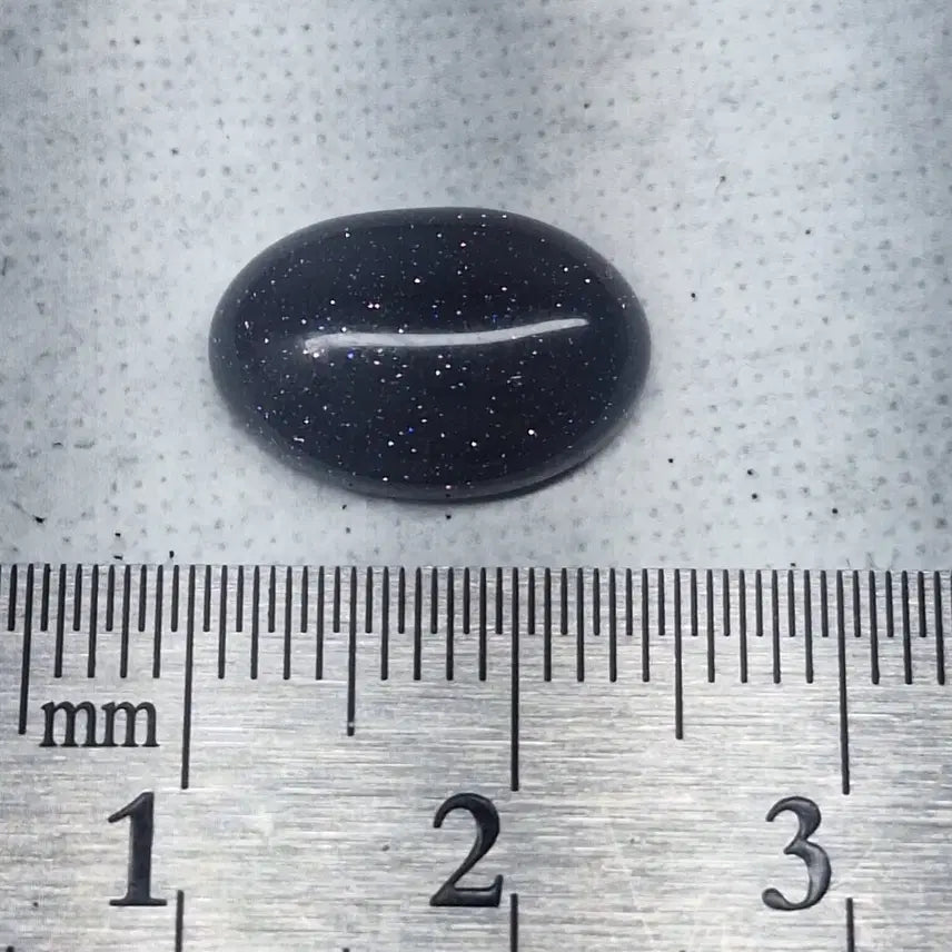 [BUNJANG] Blue Goldstone Oval Cabochon / 자연의생명력광강인함을추앙하는 블루사금석 oval캐보션