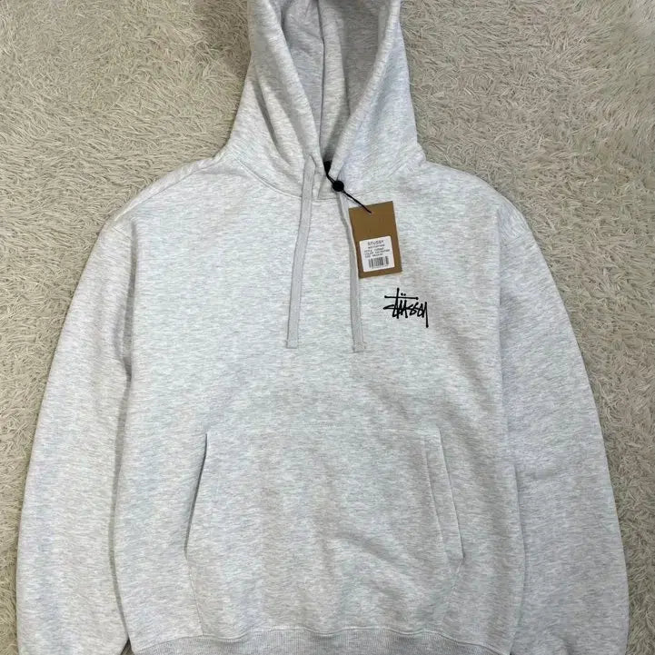 [BUNJANG] Stussy Ash Heather Hoodie / 새제품/스투시 애쉬헤더 후드 티셔츠/#3275