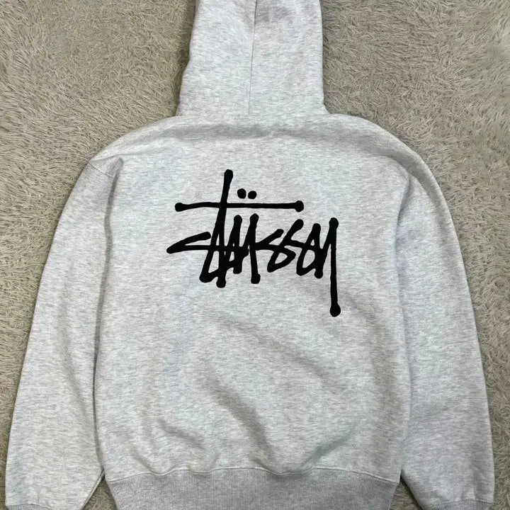 [BUNJANG] Stussy Ash Heather Hoodie / 새제품/스투시 애쉬헤더 후드 티셔츠/#3275
