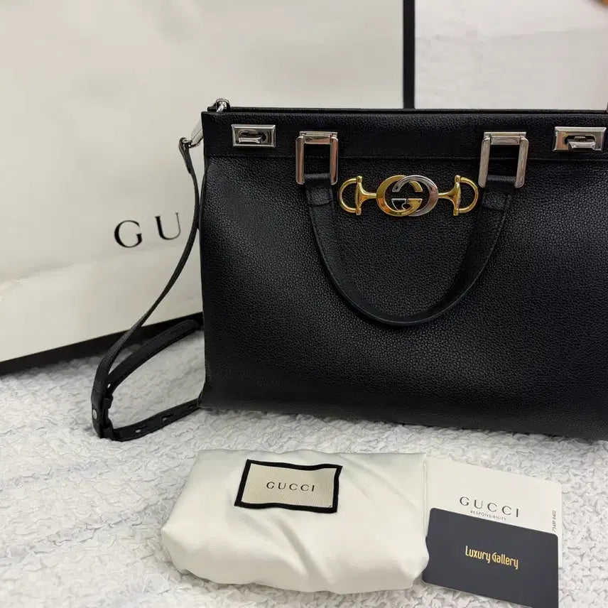 [BUNJANG] Gucci Zumi Tote Bag (Black, Medium) / 구찌 주미 토트백 (블랙, 미디움)