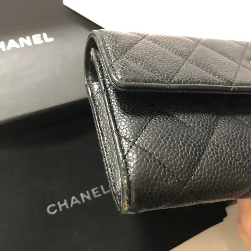 [BUNJANG] Chanel Classic Long Wallet Gold / 샤넬 클래식 장지갑 금장 정품