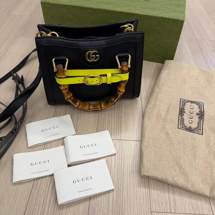 [BUNJANG] Gucci Diana Small Black Tote Bag / 구찌 다이애나 스몰 블랙