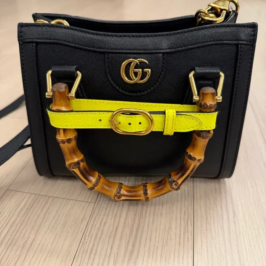 [BUNJANG] Gucci Diana Small Black Tote Bag / 구찌 다이애나 스몰 블랙