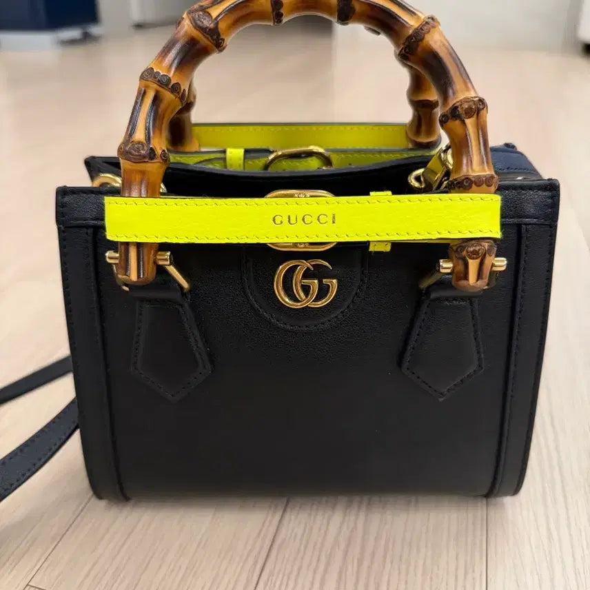 [BUNJANG] Gucci Diana Small Black Tote Bag / 구찌 다이애나 스몰 블랙
