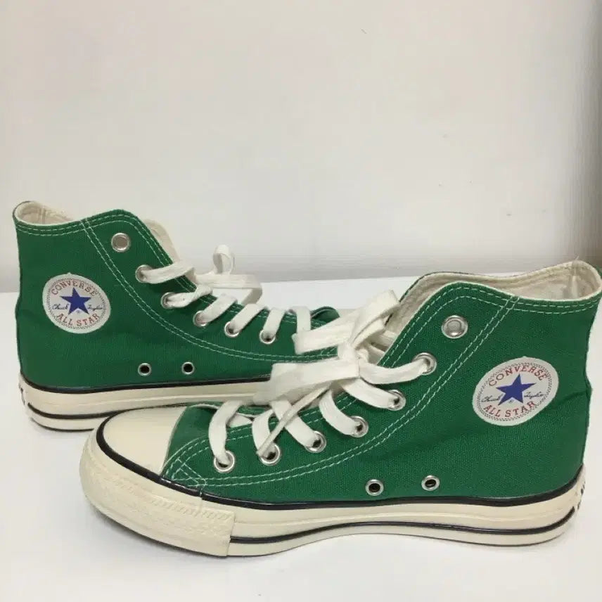 [BUNJANG] Converse All Star Fine Green High Top Sneakers / 일본 컨버스 올스타 파인 그린 하이탑