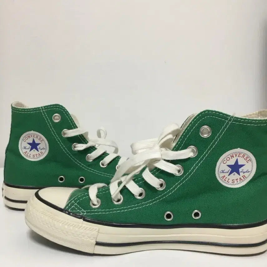 [BUNJANG] Converse All Star Fine Green High Top Sneakers / 일본 컨버스 올스타 파인 그린 하이탑