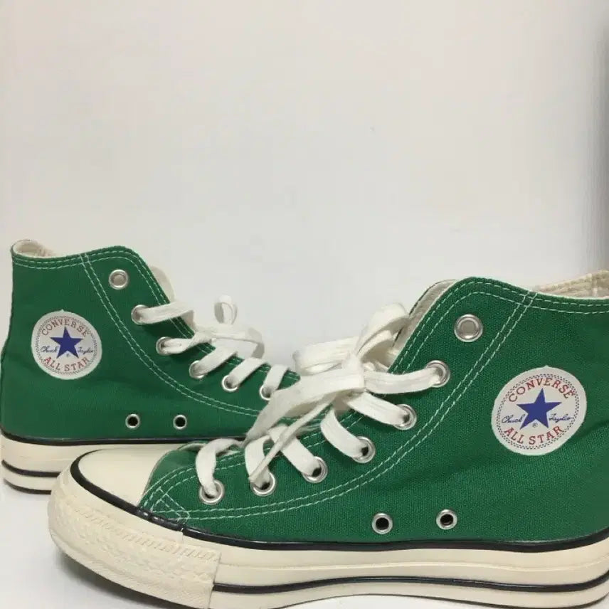 [BUNJANG] Converse All Star Fine Green High Top Sneakers / 일본 컨버스 올스타 파인 그린 하이탑