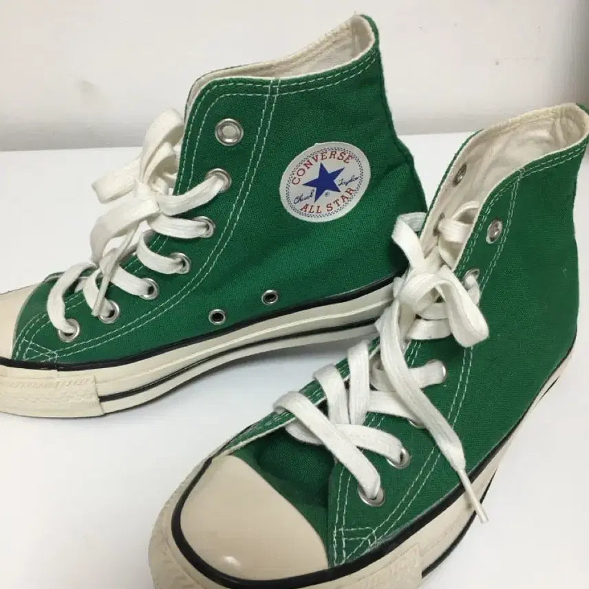 [BUNJANG] Converse All Star Fine Green High Top Sneakers / 일본 컨버스 올스타 파인 그린 하이탑