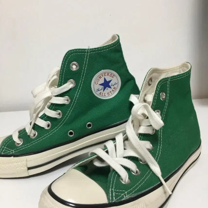 [BUNJANG] Converse All Star Fine Green High Top Sneakers / 일본 컨버스 올스타 파인 그린 하이탑