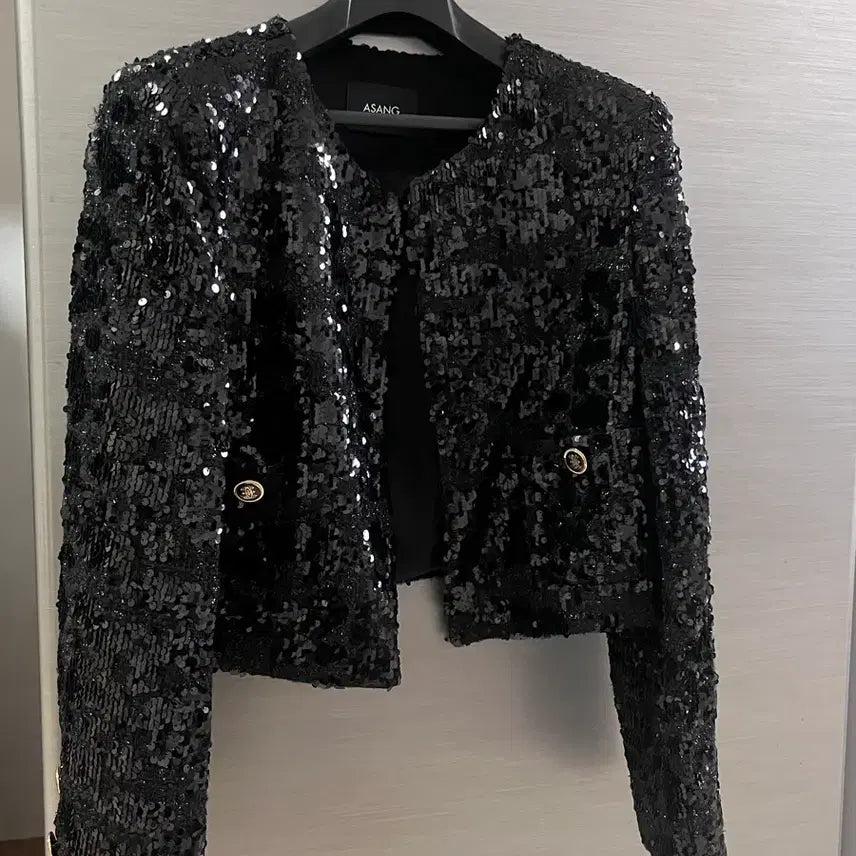 [BUNJANG] Assemblage Rita Sequin Jacket / 아상블라주 리타 시퀸 스팽글 자켓