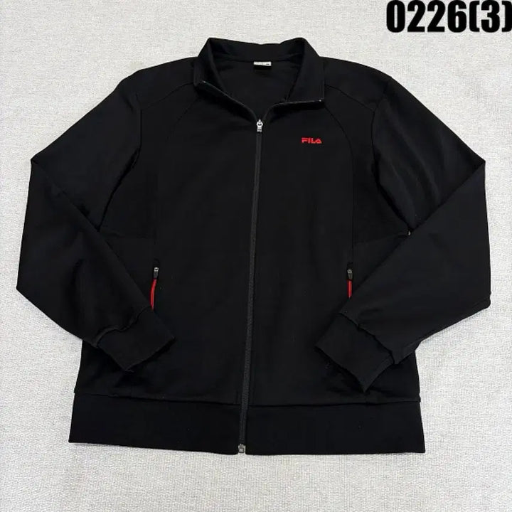 [BUNJANG] Fila Black Zip-Up Training Jacket / L 휠라 FILA 블랙 집업 트레이닝 자켓 0226(3)