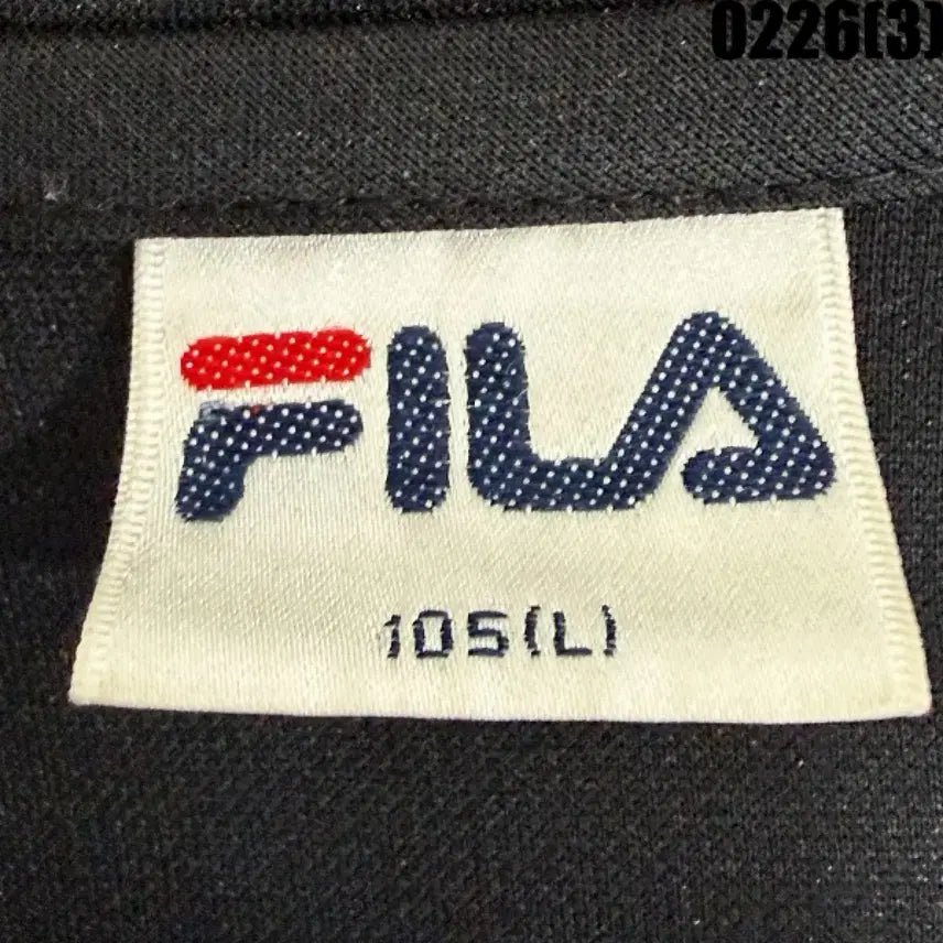 [BUNJANG] Fila Black Zip-Up Training Jacket / L 휠라 FILA 블랙 집업 트레이닝 자켓 0226(3)