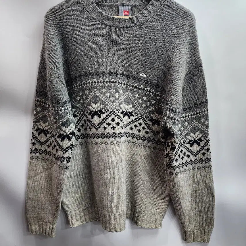 [BUNJANG] Quiksilver Snowflake Knit Sweater / (XXL) 쿽실버 눈꽃니트 3.5