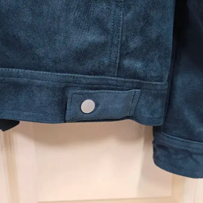 [BUNJANG] Biker Suede Jacket (Green) - Size 100 / 바이커 스웨이드 자켓 (그린) 100사이즈