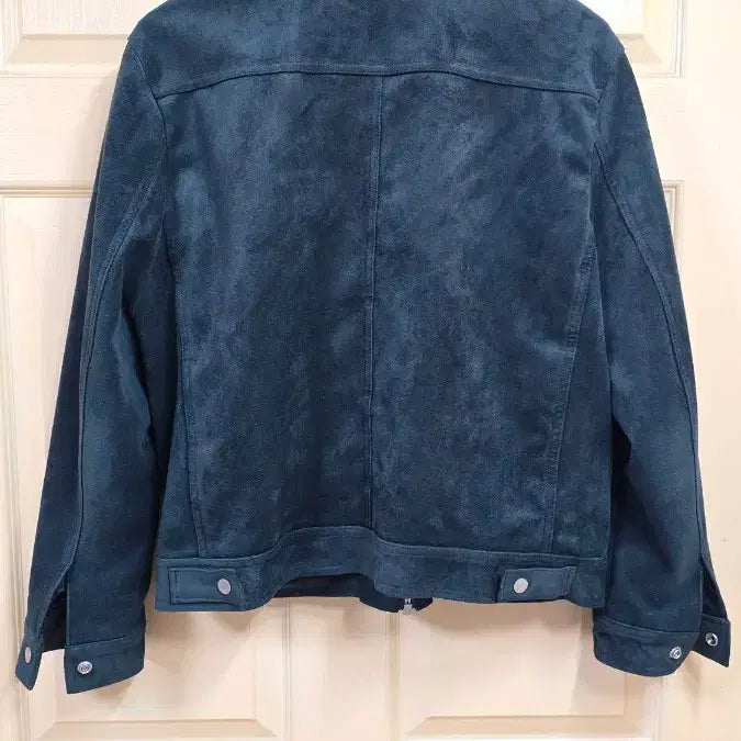 [BUNJANG] Biker Suede Jacket (Green) - Size 100 / 바이커 스웨이드 자켓 (그린) 100사이즈