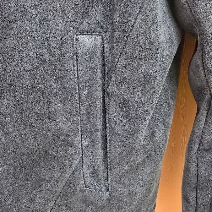 [BUNJANG] Biker Suede Jacket (Green) - Size 100 / 바이커 스웨이드 자켓 (그린) 100사이즈