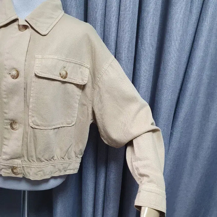 [BUNJANG] ZARA Beige Jean Jacket / 자라 베이지진 자켓