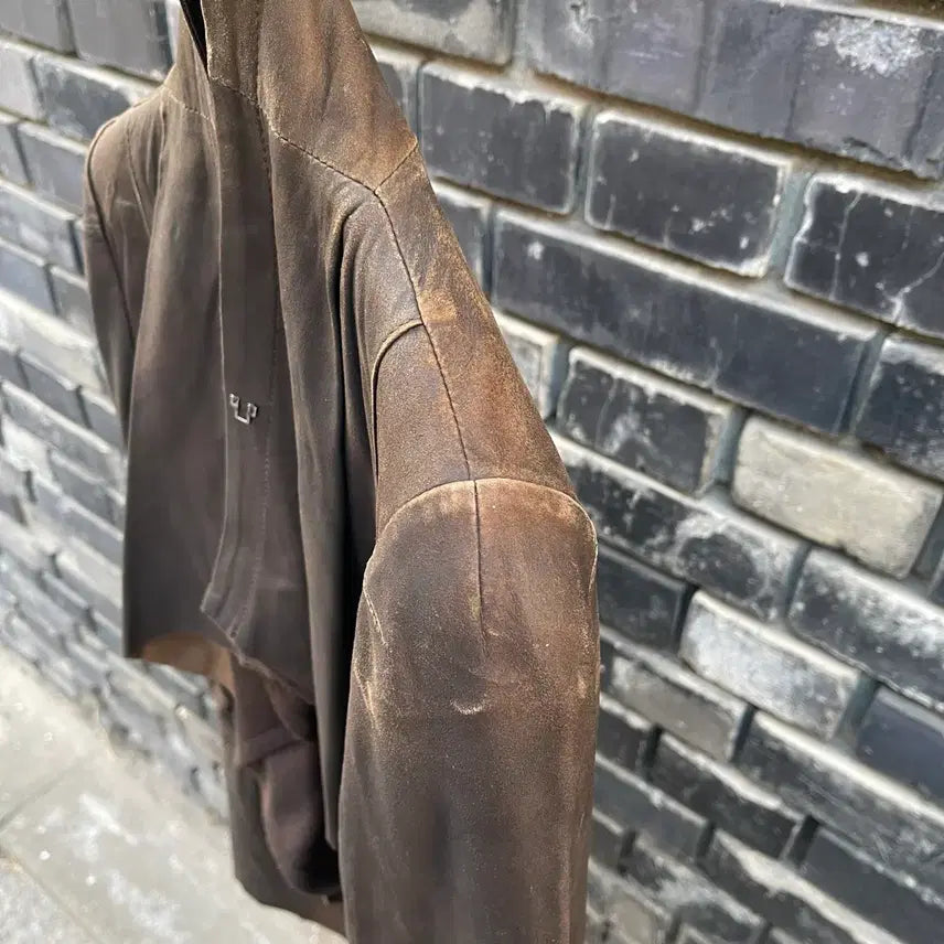 [BUNJANG] DECO High Neck Leather Jacket / [XS~S] DECO 하이넥 레더 여성 자켓