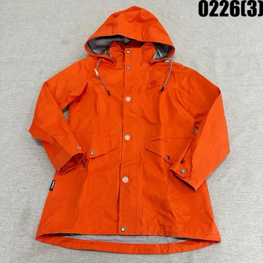 [BUNJANG] Beanpole Orange Hooded Windbreaker Jacket / 90 빈폴 오렌지색 후드 바람막이 자켓 0226(3)