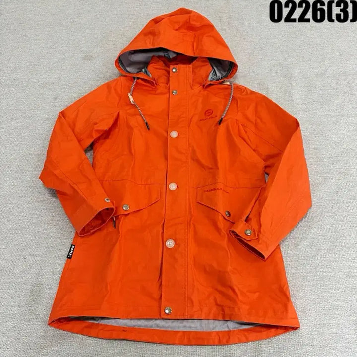 [BUNJANG] Beanpole Orange Hooded Windbreaker Jacket / 90 빈폴 오렌지색 후드 바람막이 자켓 0226(3)