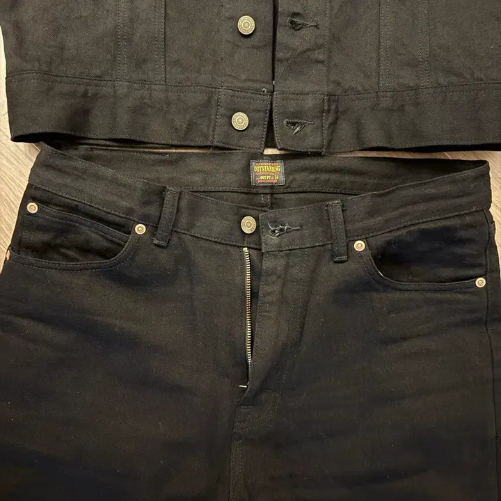 [BUNJANG] Outstanding 50s Black Jeans Set / 아웃스탠딩 50s 블랙진 셋업