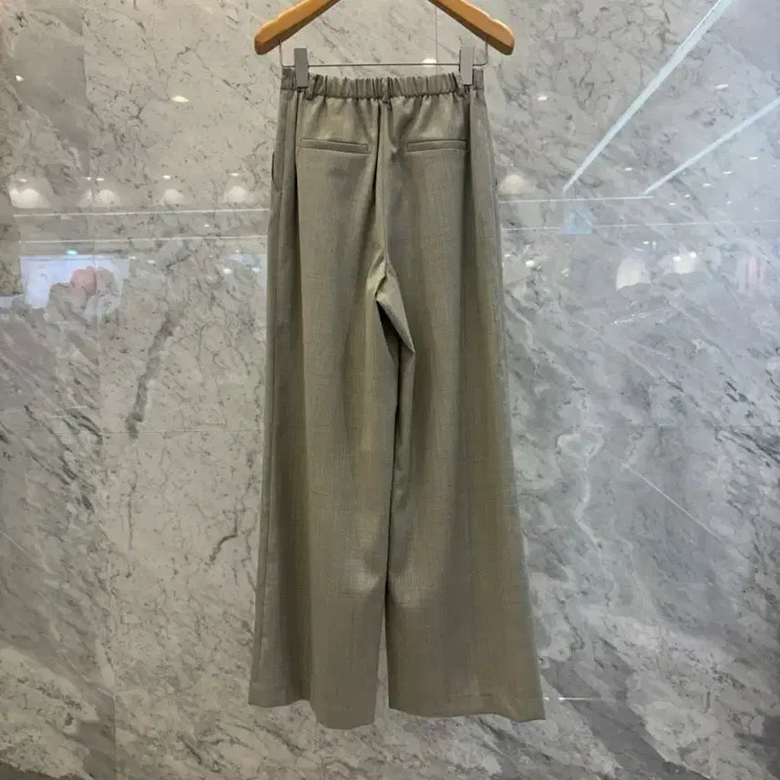 [BUNJANG] JS New York Style Wide-leg Trousers / js뉴욕스타일세일(셋트가능!)뒷밴딩 핀턱 와이드 통바지(핏완전예쁨)
