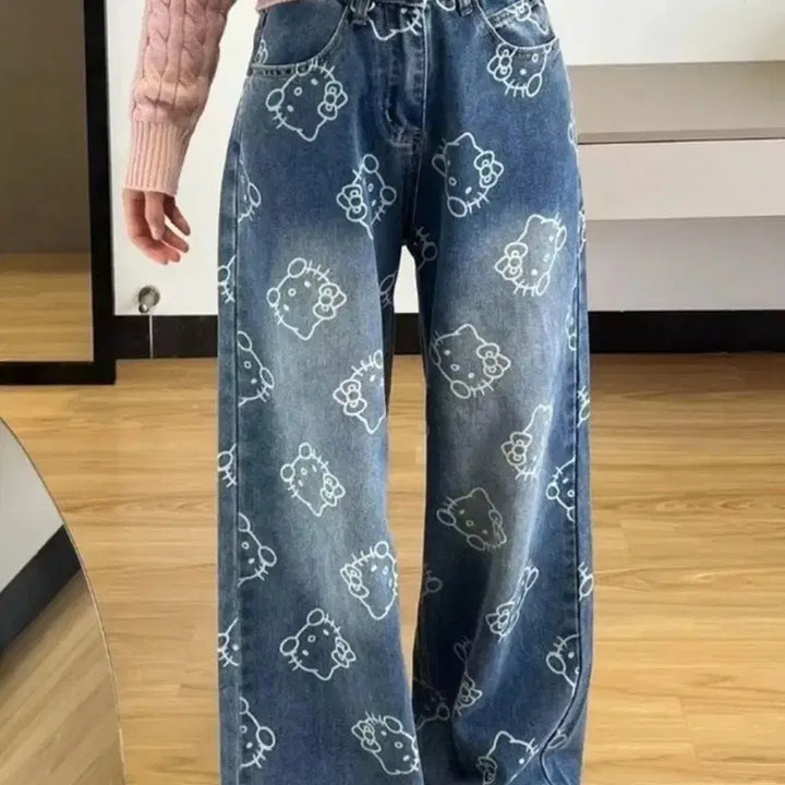 [BUNJANG] Hello Kitty Denim Jeans / 헬로키티 청바지