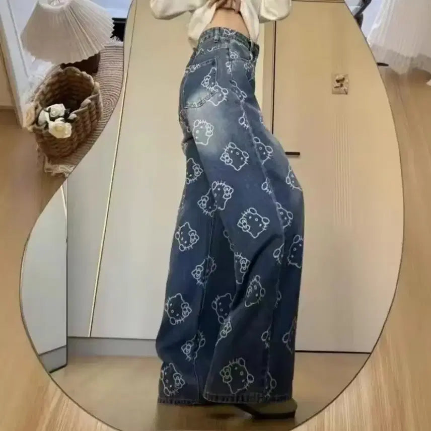 [BUNJANG] Hello Kitty Denim Jeans / 헬로키티 청바지