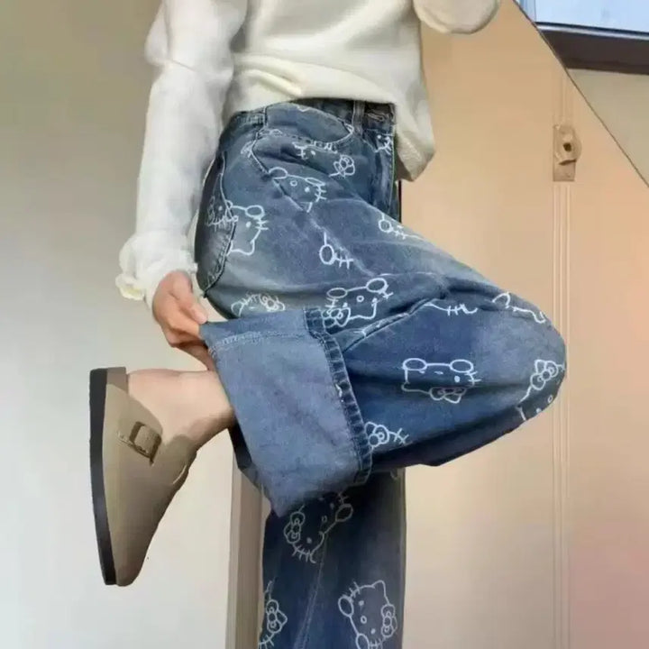 [BUNJANG] Hello Kitty Denim Jeans / 헬로키티 청바지