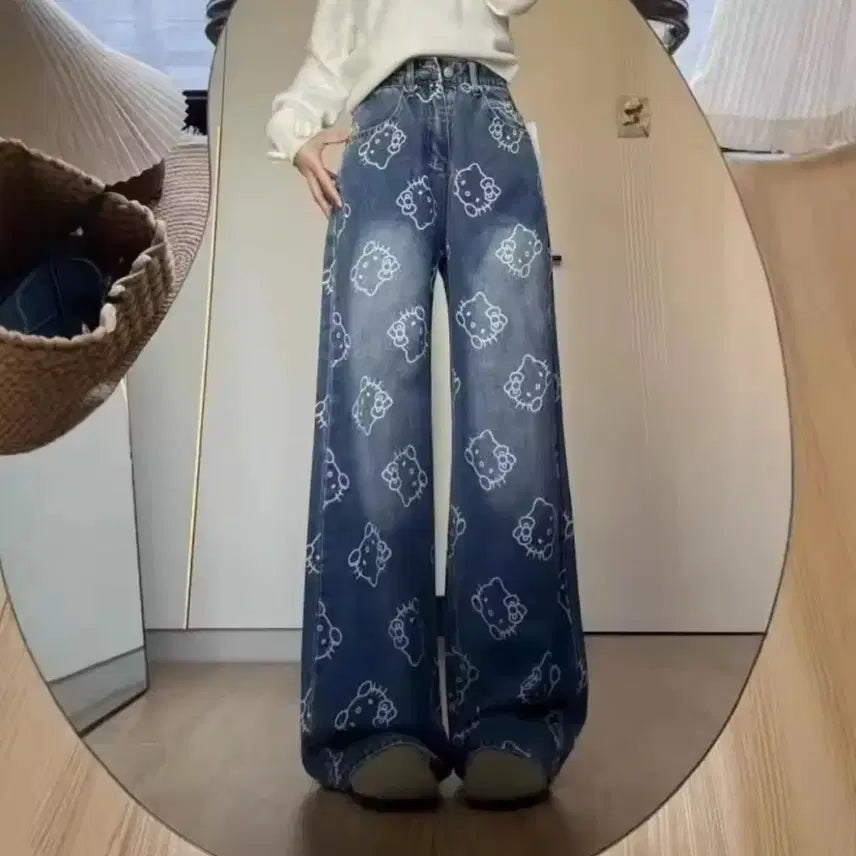 [BUNJANG] Hello Kitty Denim Jeans / 헬로키티 청바지