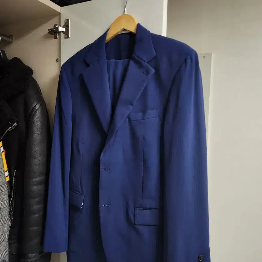 [BUNJANG] Men's Blue Navy Suit Set / 남성용 블루네이비 정장 셋업