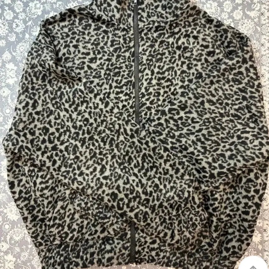 [BUNJANG] Leopard Fleece Zip-Up / 레오파드 후리스 집업