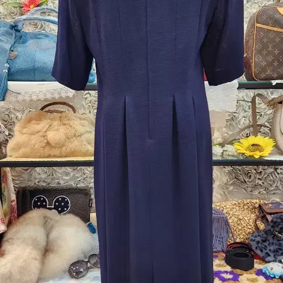 [BUNJANG] PIERRE BALMAIN Wool 100% Navy Dress (Size 66) / PIERRE BALMAIN 피에르발망 모 100% 원피스 (66)