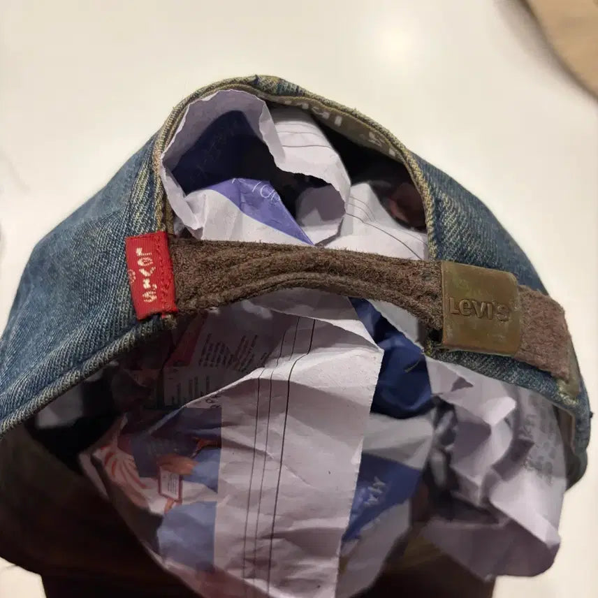 [BUNJANG] Levi's Embroidered Vintage Ball Cap Hat / 리바이스 자수 빈티지 볼캡 모자