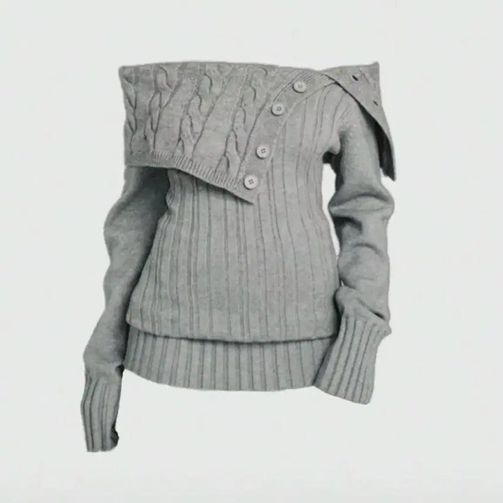 [BUNJANG] Shein Off-Shoulder Knit Top / 쉬인 shein 오프숄더 니트 판매 빈티지 갸루 알리 테무 에이블리