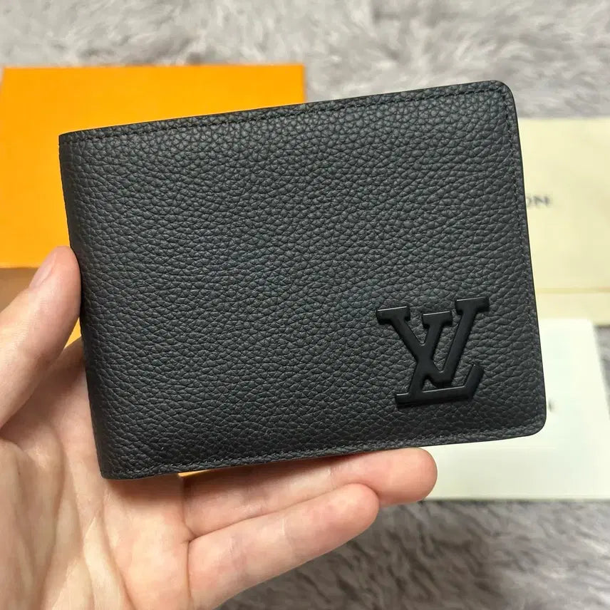 [BUNJANG] Louis Vuitton Aerogram Multiple Wallet Black / [풀구성] 루이비통 에어로그램 멀티플 월릿 반지갑 블랙