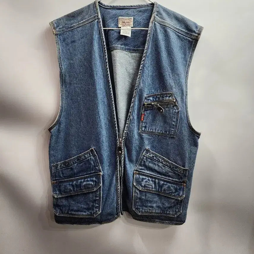[BUNJANG] Jeen Denim Vest / (XL) used 진 청조끼 3.0