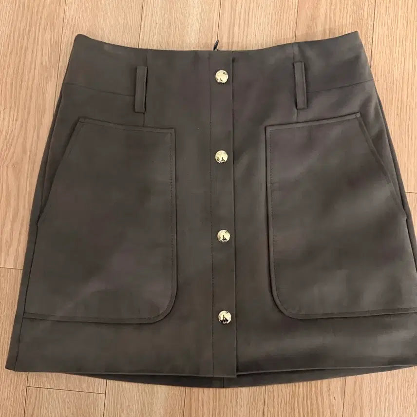 [BUNJANG] SJSJ Suede Mini Skirt / SJSJ 스웨이드 포켓 미니스커트