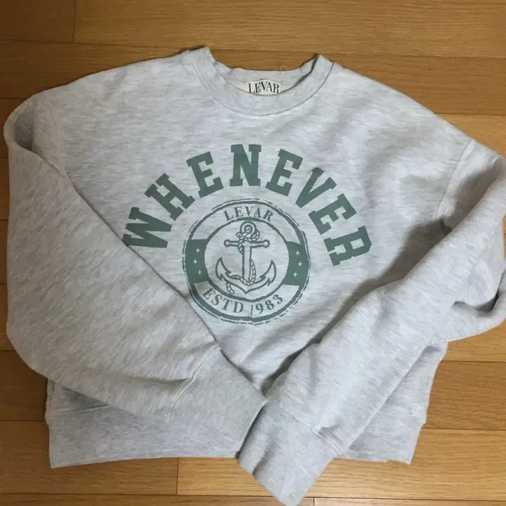 [BUNJANG] Levar Whenever Print Sweatshirt / 르바 whenever print 맨투맨