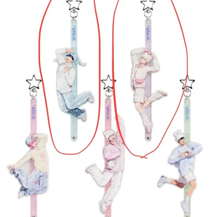 [BUNJANG] PLAVE Yejun & Noah Acrylic Stick Keyring Bundle Set / 플레이브 뿌 MD 예준 노아 스틱 키링 포함 일괄판매