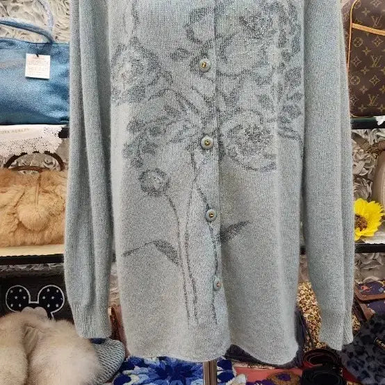 [BUNJANG] FILARE Wool & Silk Knit Cardigan / FILARE 모 + 실크 니트 가디건 (66 77)